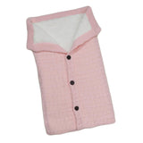 Maxbell Baby Stroller Knit Swaddle Wrap Swaddling Blanket Sleeping Bag Pink