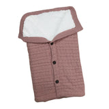 Maxbell Baby Stroller Knit Swaddle Wrap Swaddling Blanket Sleeping Bag Dusty Pink