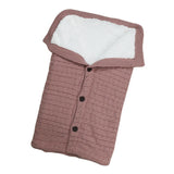 Maxbell Baby Stroller Knit Swaddle Wrap Swaddling Blanket Sleeping Bag Dusty Pink