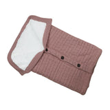 Maxbell Baby Stroller Knit Swaddle Wrap Swaddling Blanket Sleeping Bag Dusty Pink