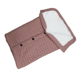 Maxbell Baby Stroller Knit Swaddle Wrap Swaddling Blanket Sleeping Bag Dusty Pink