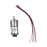 Maxbell 1:110 12V Geared Motor with Encoder Full Metal Motor 64RPM/min Reducer Motor