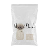 Maxbell Boys Girls Beanie Hats Warm Winter Soft Cotton Knitted Pom Pom Hat Cream