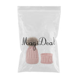 Maxbell Boys Girls Beanie Hats Warm Winter Soft Cotton Knitted Pom Pom Hat Skin Pink