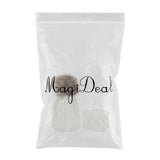 Maxbell Boys Girls Beanie Hats Warm Winter Soft Cotton Knitted Pom Pom Hat White