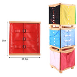 Maxbell Maxbell Kids Learning Buckle Snap Button Clothing Rack Red Leather Shoes Buckle