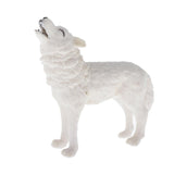 Maxbell Maxbell Realistic Plastic Animal Figure Simualtion Model Toys White Wolf