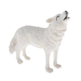 Maxbell Maxbell Realistic Plastic Animal Figure Simualtion Model Toys White Wolf