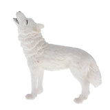 Maxbell Maxbell Realistic Plastic Animal Figure Simualtion Model Toys White Wolf