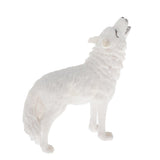 Maxbell Maxbell Realistic Plastic Animal Figure Simualtion Model Toys White Wolf