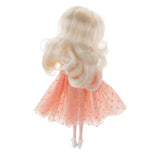 Maxbell Lovely 1/6 Girl Doll with Make up 12inch Princess Dolls Gifts Dot Dress