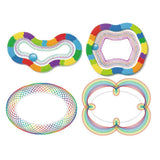 Maxbell 1 Set Spiral Art Set Drawing Spirograph Geometric Ruler Stencil Ruler