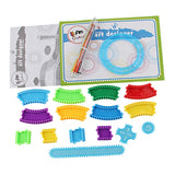 Maxbell 1 Set Spiral Art Set Drawing Spirograph Geometric Ruler Stencil Ruler
