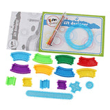 Maxbell 1 Set Spiral Art Set Drawing Spirograph Geometric Ruler Stencil Ruler