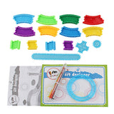 Maxbell 1 Set Spiral Art Set Drawing Spirograph Geometric Ruler Stencil Ruler