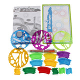 Maxbell New Geometric Ruler Stencil Spiral Art Classic Toy Stationery Tools