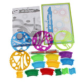 Maxbell New Geometric Ruler Stencil Spiral Art Classic Toy Stationery Tools