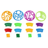 Maxbell New Geometric Ruler Stencil Spiral Art Classic Toy Stationery Tools