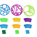 Maxbell New Geometric Ruler Stencil Spiral Art Classic Toy Stationery Tools