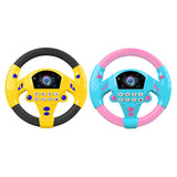 Maxbell 2Pieces Simulated Steering Wheel Toy Pretend Adventure Toy for Kids