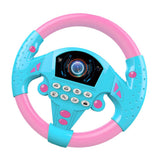 Maxbell 2Pieces Simulated Steering Wheel Toy Pretend Adventure Toy for Kids