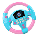 Maxbell 2Pieces Simulated Steering Wheel Toy Pretend Adventure Toy for Kids