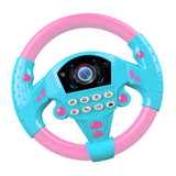 Maxbell 2Pieces Simulated Steering Wheel Toy Pretend Adventure Toy for Kids