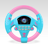 Maxbell 2Pieces Simulated Steering Wheel Toy Pretend Adventure Toy for Kids