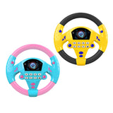 Maxbell 2Pieces Simulated Steering Wheel Toy Pretend Adventure Toy for Kids