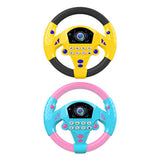 Maxbell 2Pieces Simulated Steering Wheel Toy Pretend Adventure Toy for Kids
