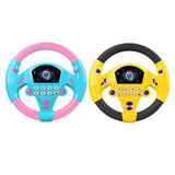 Maxbell 2Pieces Simulated Steering Wheel Toy Pretend Adventure Toy for Kids
