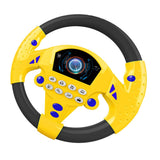 Maxbell 2Pieces Simulated Steering Wheel Toy Pretend Adventure Toy for Kids