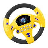 Maxbell 2Pieces Simulated Steering Wheel Toy Pretend Adventure Toy for Kids