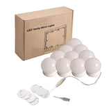 7x10Pcs  LED Vanity Dimmable Mirror Lamp Lights Bulbs Kit adhesive