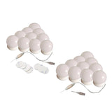 7x10Pcs  LED Vanity Dimmable Mirror Lamp Lights Bulbs Kit adhesive