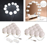 7x10Pcs  LED Vanity Dimmable Mirror Lamp Lights Bulbs Kit adhesive