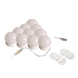 7x10Pcs  LED Vanity Dimmable Mirror Lamp Lights Bulbs Kit adhesive