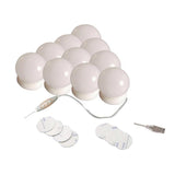 7x10Pcs  LED Vanity Dimmable Mirror Lamp Lights Bulbs Kit adhesive