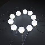 7x10Pcs  LED Vanity Dimmable Mirror Lamp Lights Bulbs Kit adhesive