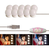7x10Pcs  LED Vanity Dimmable Mirror Lamp Lights Bulbs Kit adhesive