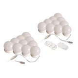 7x10Pcs  LED Vanity Dimmable Mirror Lamp Lights Bulbs Kit adhesive