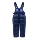Maxbell Children Winter Hooded Duck Down Jacket + Trousers Snowsuit  Dark Blue - M