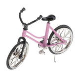 Maxbell 1/16 Diecast Vehicles Bicycle Model Mountain Bike Model Home Decor Pink