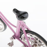 Maxbell 1/16 Diecast Vehicles Bicycle Model Mountain Bike Model Home Decor Pink
