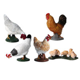 Maxbell Maxbell 5x Chick Models Animal Figures Cognitive Toy Party Favors Toys for Kids