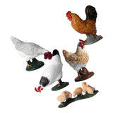 Maxbell Maxbell 5x Chick Models Animal Figures Cognitive Toy Party Favors Toys for Kids