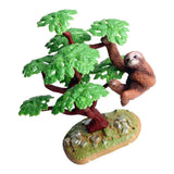 Maxbell Mini Ficus Tree Micro Landscape Decor Miniature Plant Model for Dollhouse