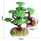 Maxbell Mini Ficus Tree Micro Landscape Decor Miniature Plant Model for Dollhouse