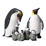 Maxbell Collectible Animal Penuins Family Figurines Miniatures Home Ornaments Decor
