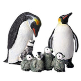 Maxbell Collectible Animal Penuins Family Figurines Miniatures Home Ornaments Decor